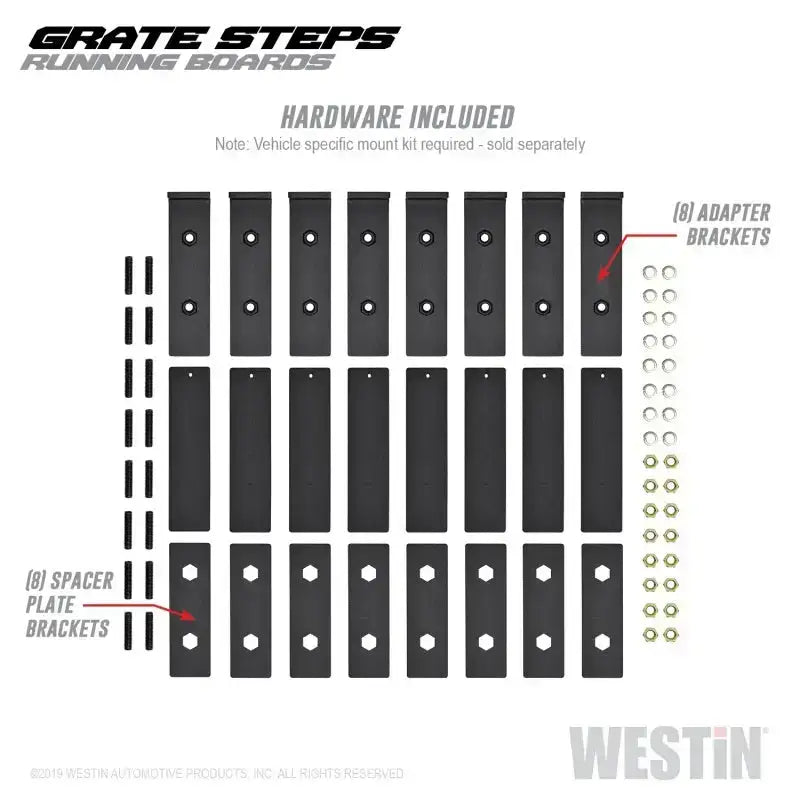 Westin Grate Steps Running Boards 90 in - Textured Black - Truck & Automotive
