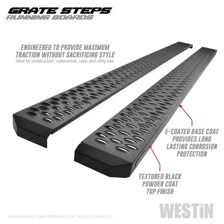 Westin Grate Steps Running Boards 90 in - Textured Black - Truck & Automotive