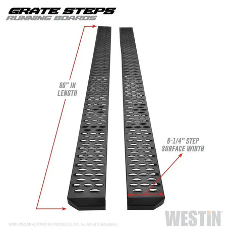 Westin Grate Steps Running Boards 90 in - Textured Black - Truck & Automotive