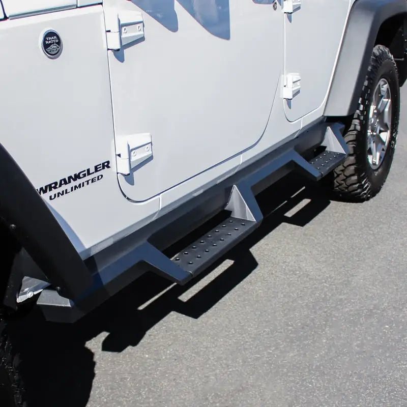 Westin/HDX 07-17 Jeep Wrangler Unlimited Drop Nerf Step Bars - Textured Black - Truck & Automotive