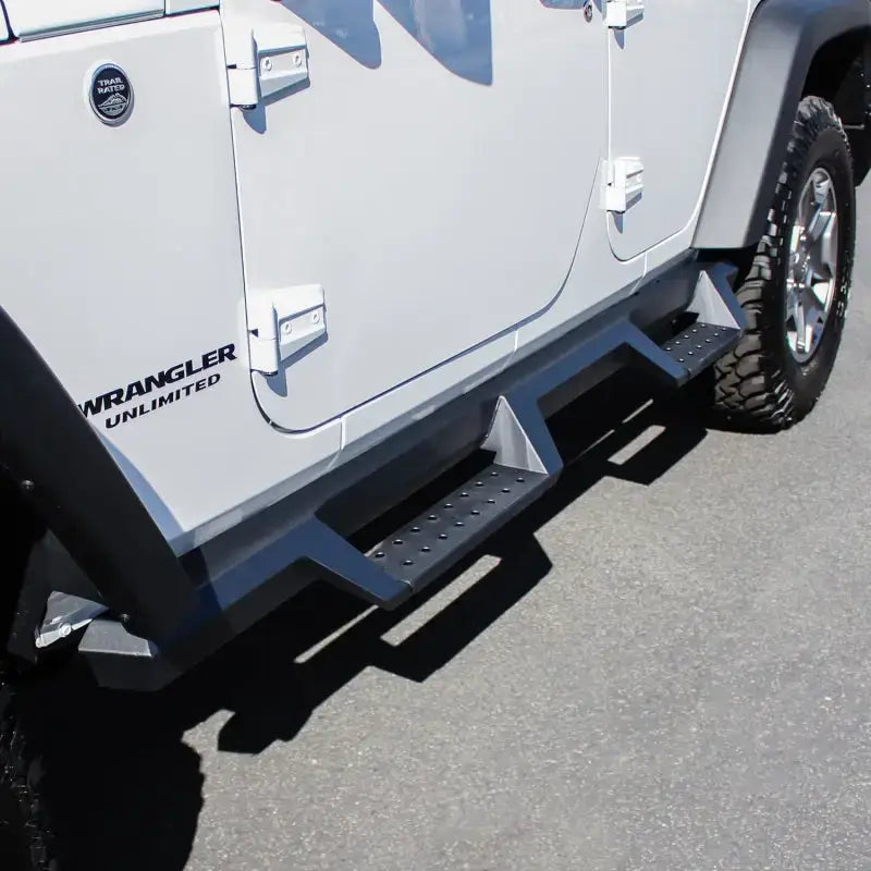Westin/HDX 07-17 Jeep Wrangler Unlimited Drop Nerf Step Bars - Textured Black - Truck & Automotive