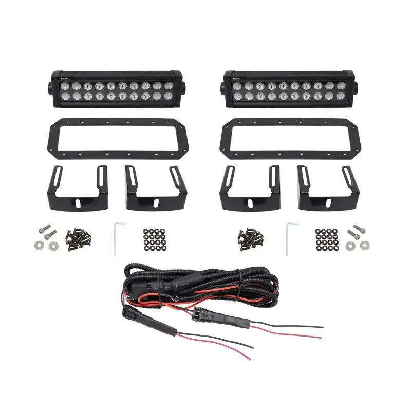 Westin HDX Flush Mount B-FORCE LED Light Kit (Set of 2) w/wiring harness - Black - Truck & Automotive
