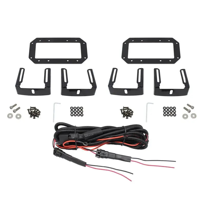 Westin HDX Flush Mount B-FORCE LED Light Kit (Set of 2) w/wiring harness - Black - Truck & Automotive