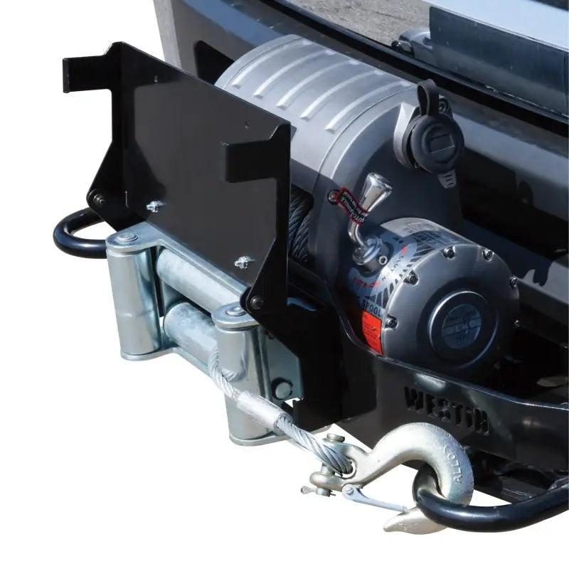 Westin MAX Winch Tray License Plate Bracket - Black - Truck & Automotive