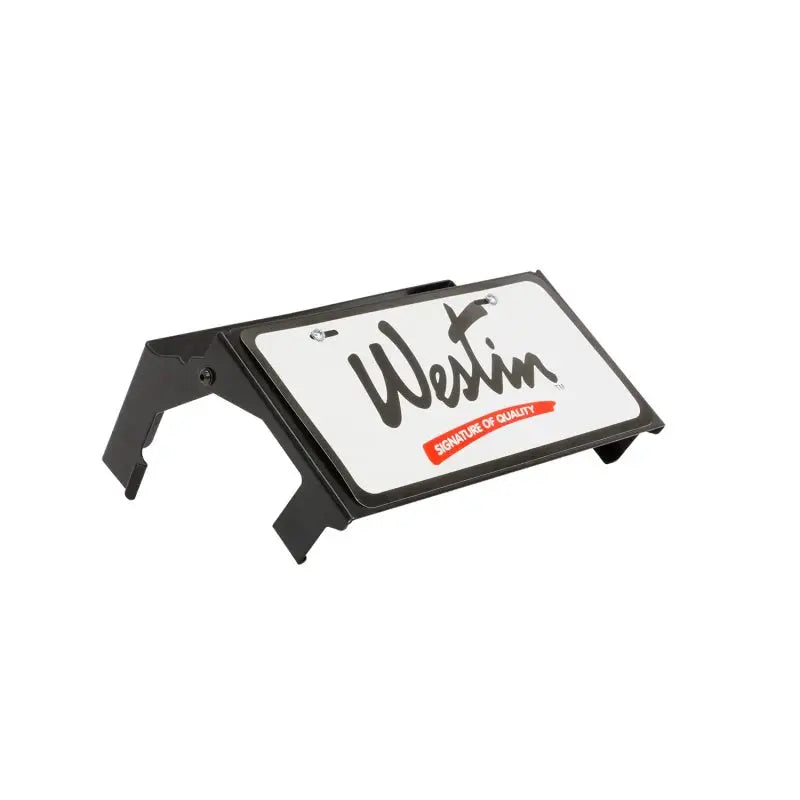 Westin MAX Winch Tray License Plate Bracket - Black - Truck & Automotive
