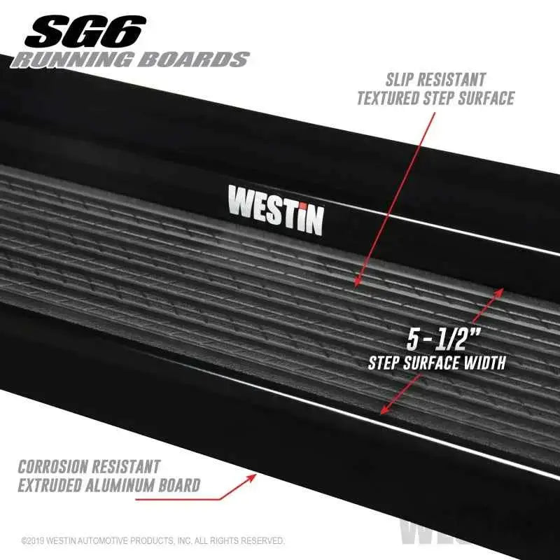 WESTIN 27-64725 Westin SG6 Black Aluminum Running Boards 74.25 in