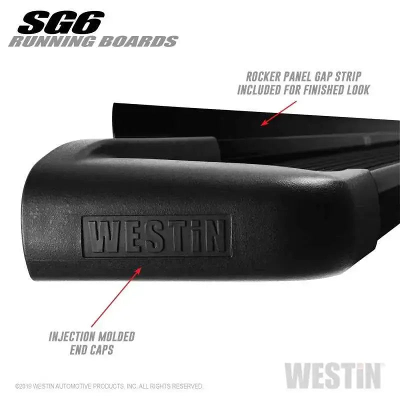 Westin 27-64735 Westin SG6 Black Aluminum Running Boards 79 in