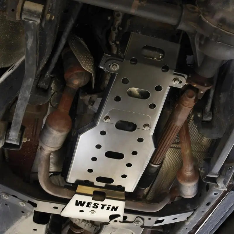 Westin 42-21125 Westin/Snyper 07-11 Jeep Wrangler Transmission Pan Skid Plate - Textured Black