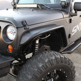 Westin/Snyper 07-17 Jeep Wrangler Tube Fenders - Front - Textured Black - RV and Auto Parts