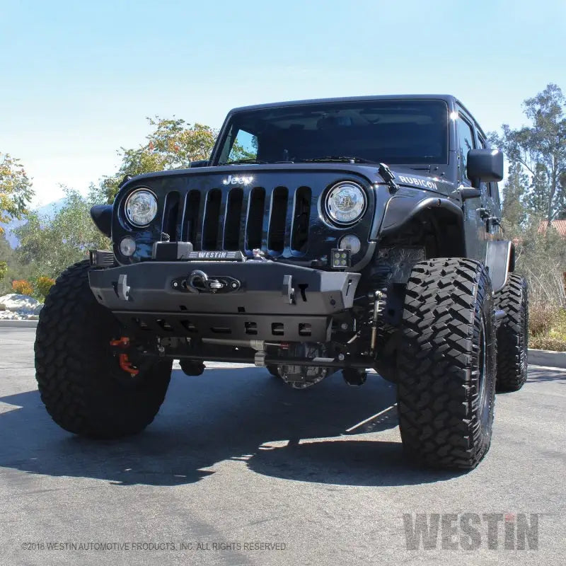 Westin/Snyper 07-17 Jeep Wrangler Tube Fenders - Front - Textured Black - RV and Auto Parts