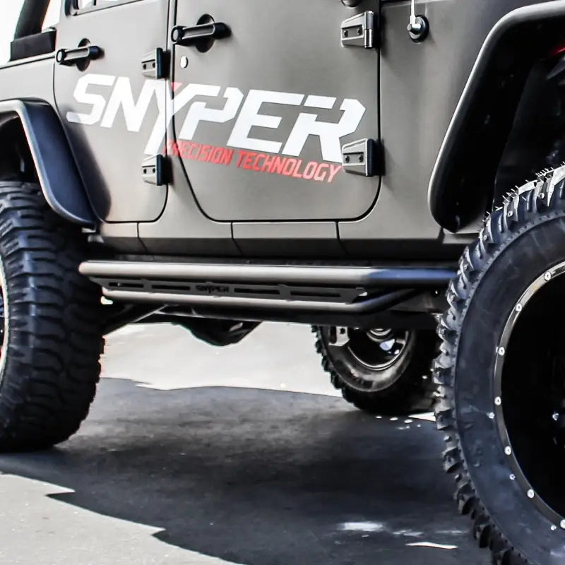 Westin/Snyper 07-17 Jeep Wrangler Unlimited Triple Tube Rock Rail Steps - Textured Black - Truck & Automotive