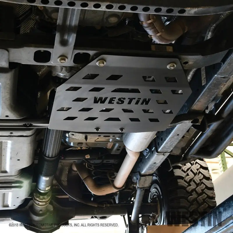 Westin/Snyper 18-21 Jeep Wrangler JL Transfer Case Skid Plate - Textured Black - Truck & Automotive