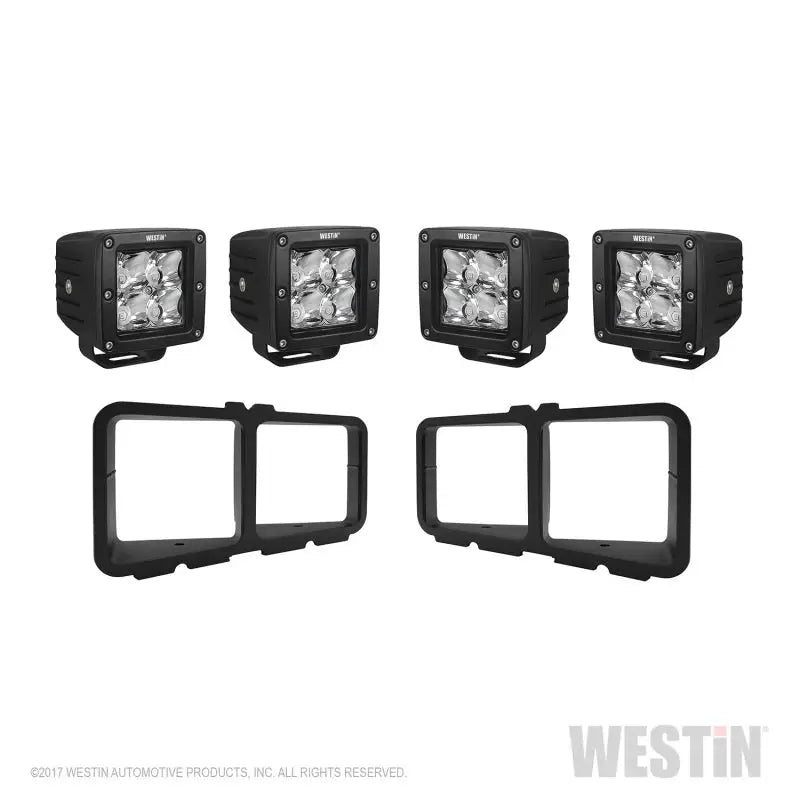 Westin Universal Light Kit for Outlaw Front Bumpers - Textured Black - Truck & Automotive