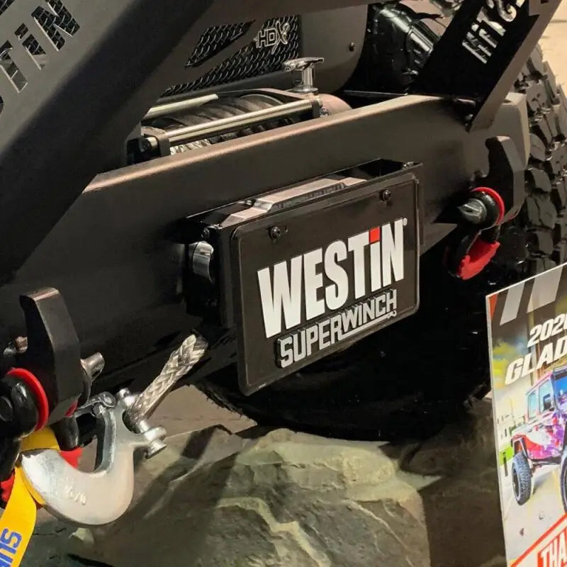 WESTIN 46-20065 Westin Winch Mount License Plate Re-locator - Black
