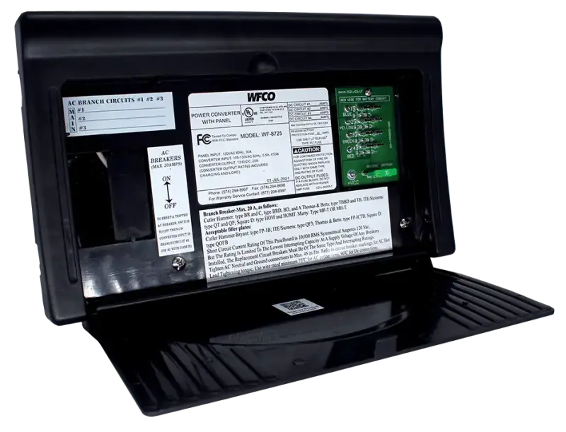 WF-8725-PB-LIS WFCO Converter/Charger with Distribution Panel - Power Converter