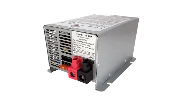 WF-9875-AD-CB WFCO Deckmount Converter/Charger - 75, 75 Amp power supply with 2 outlets for efficient energy conversion.