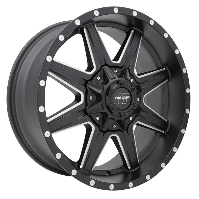 Wheel Pros Compatible With TPMS 5148-295550 - Black 20X9.5 5X150 5BSMM Satin Mld