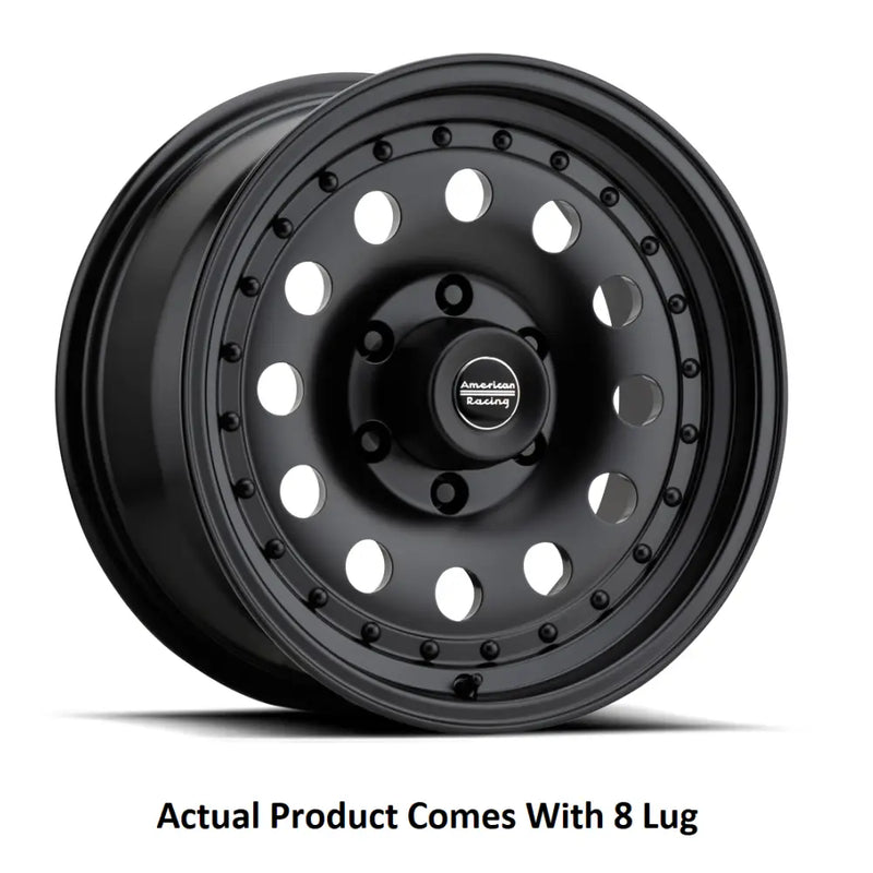 Wheel Pros AR627882B Satin Black Finish - Black Outlaw 17X8 8X165.10