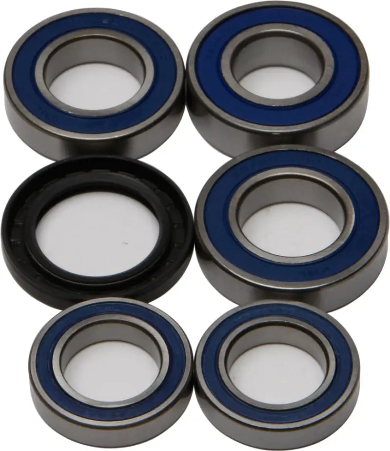 Set of five blue-sealed wheel bearings with black seal in RV parts & accessories kit