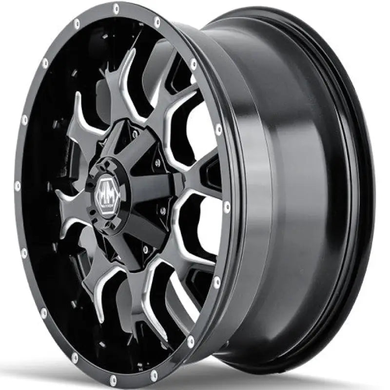 Wheel Group 8015-2994M Warrior (8015) Blk/Milled Spokes 20