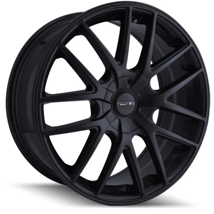 Wheel Group With Touren Logo Center Cap 3260-2811FMB - Matte Black TR60 3260 Full