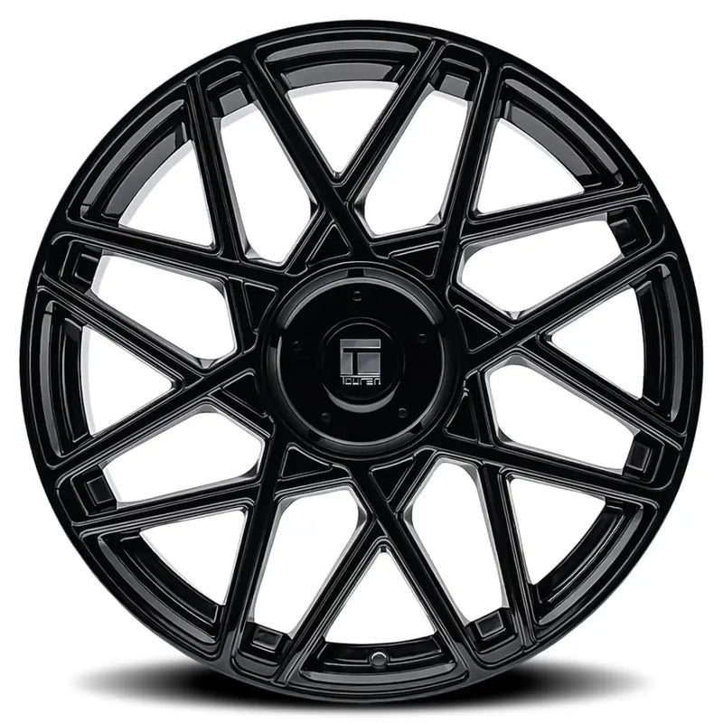 Wheel Group With Touren Logo Center Cap 3266-2914GB35 - Glossy Black TR66 3266