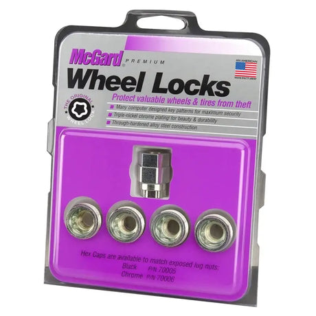 Wheel Lock Lug Nut Lock; 12 Millimeter X 1.25 Thread Size; Conical Seat; Open End Use With Steel/ Aluminum Wheels;
