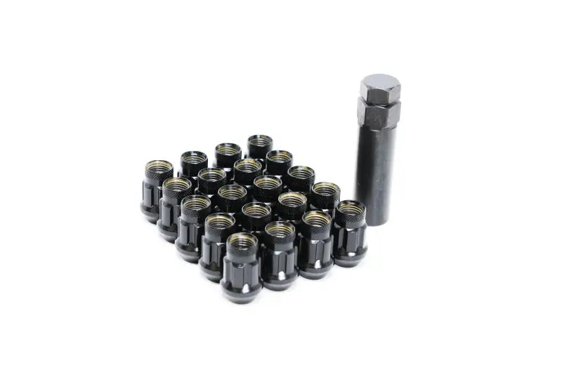 Wheel Mate Monster Lug 35 Short Nut Set of 20 - Black 14x1.50 - Truck & Automotive