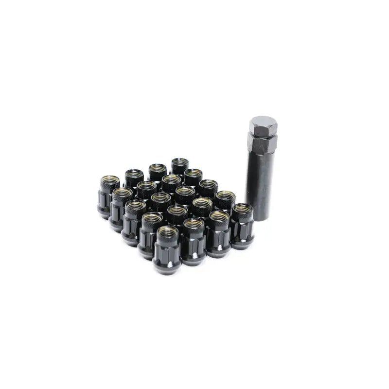 Wheel Mate 33000B Wheel Mate Monster Lug 35 Short Lug Nut Set of 20 - Black 14x1.50