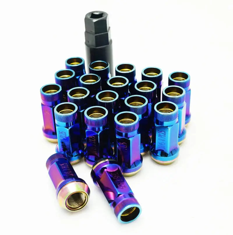 Wheel Mate Muteki SR45R Lug Nut Kit 12x1.25 - Burned Blue - Truck & Automotive