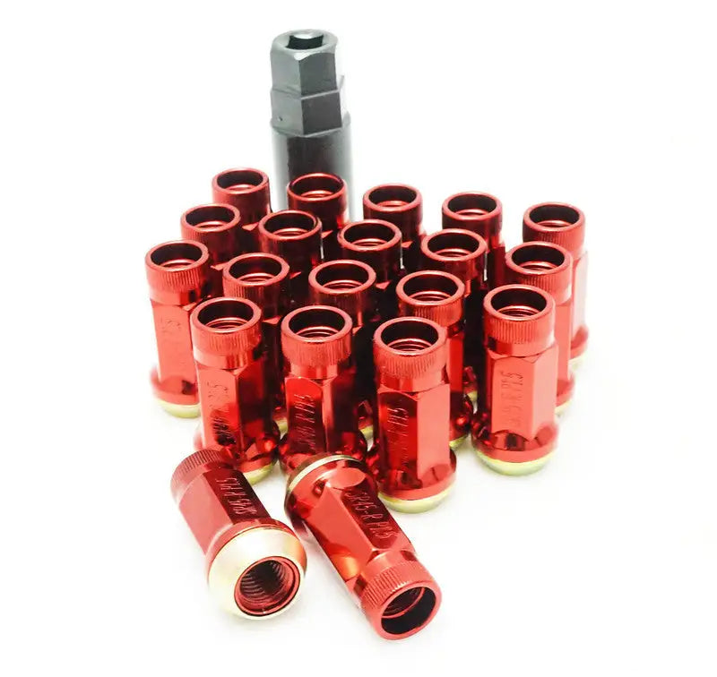 Wheel Mate Muteki SR45R Lug Nut Kit Lock Set 12x1.5 45mm - Red - Truck & Automotive