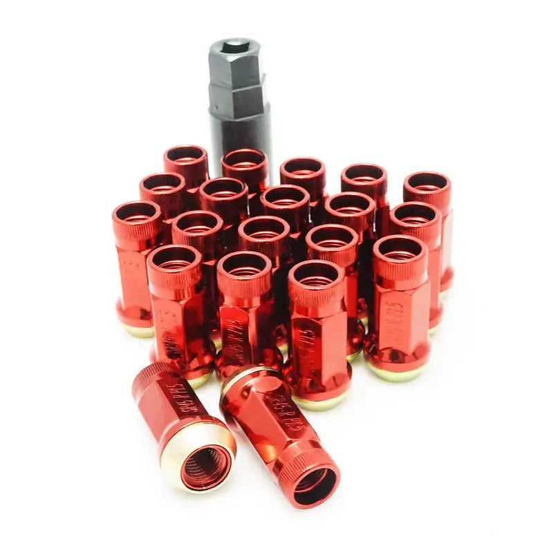 Wheel Mate 34938R Wheel Mate Muteki SR45R Lug Nut Kit Lock Set 12x1.5 45mm - Red