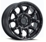 Black alloy wheel Pros on Wheel Pros Black Ark Mountain 20x9 6x135 for off-road boost