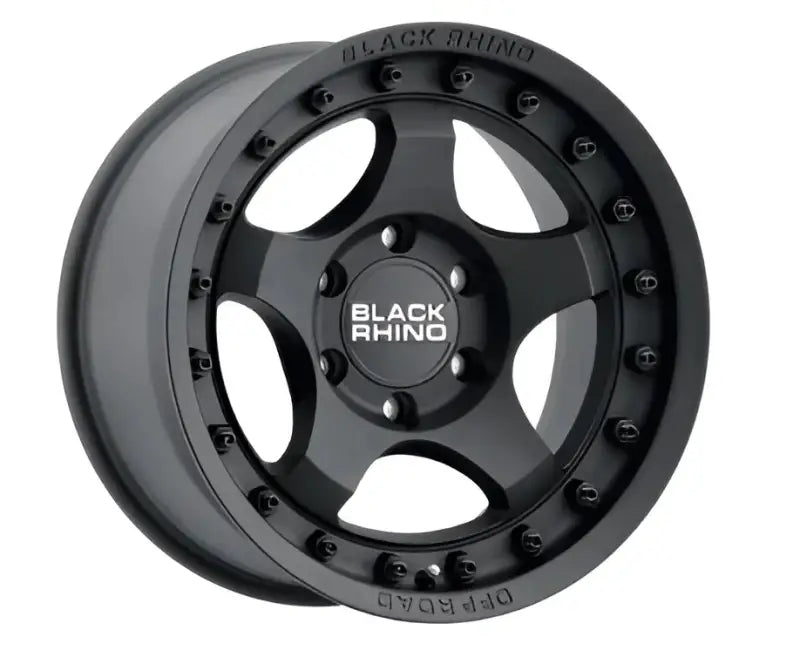 Black matte off-road Wheel Pros Black Bantam Text 17X8.5 wheel with rugged design