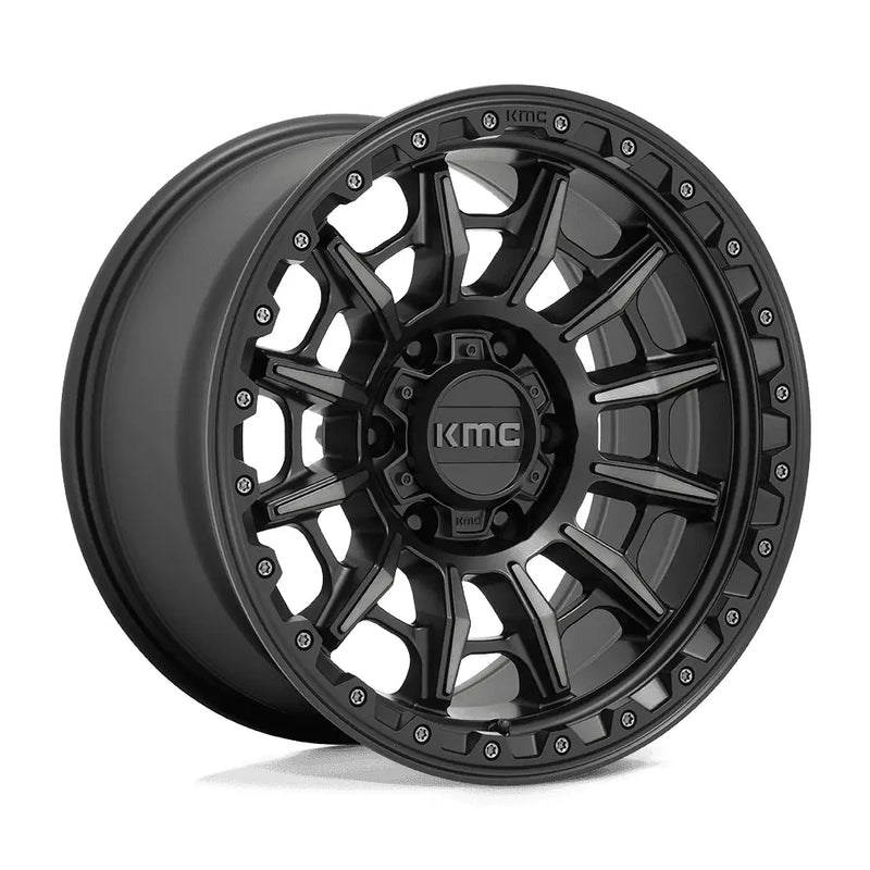 Wheel Pros With KMC Logo Center Cap KM54768068400 - Black KM547 16X8 6X5.5 S-Black Gtcc 00MM