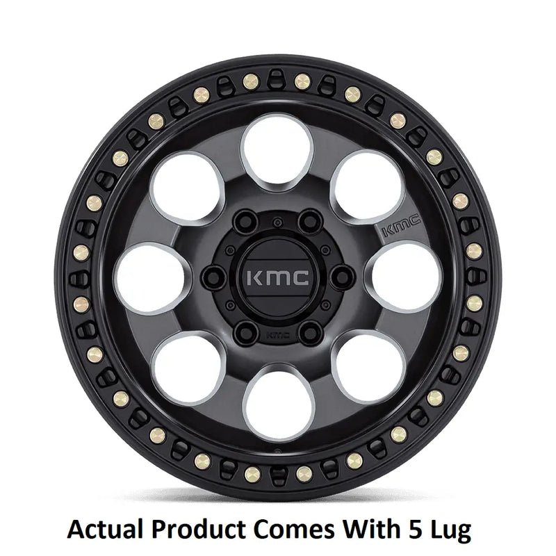 Wheel Pros With KMC Logo Center Cap KM550AB17855010 - KM550 17X8.5 5X5.0 Anth-SB-LP 10MM