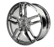 Chrome five-spoke automotive wheel showing Wheel Pros PR160 20x10 5x120.65 chrome