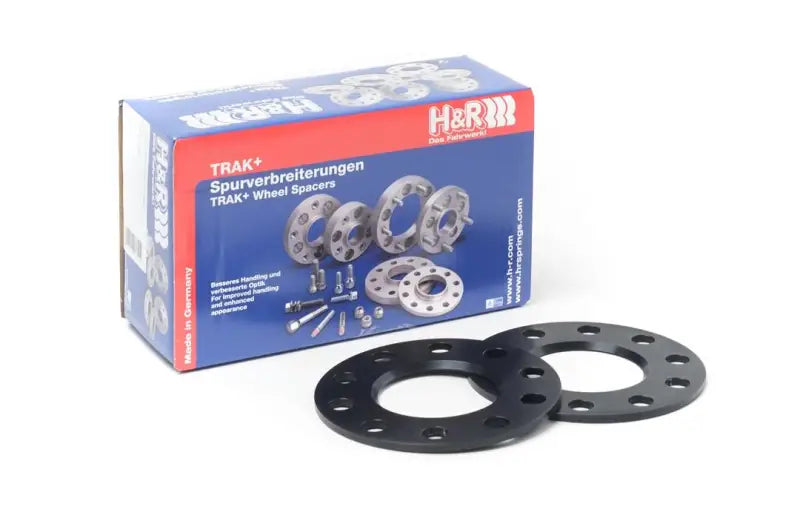 H&R TRAX+ Wheel Spacers 5/112 Bolt Pattern 3mm Width Bolt Mount Black Set of 2