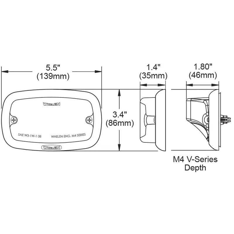 Whelen M4V2AC Warning Light