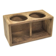 Whitecap 62610 Teak Twodrink Rack