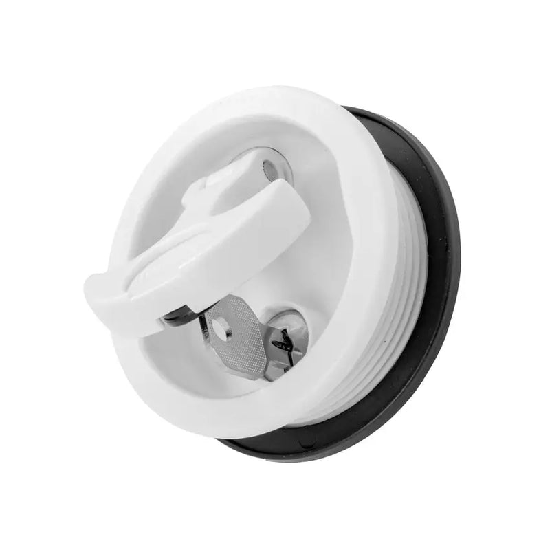 Whitecap IND Neoprene O-Ring Drawer Latch 3226WC - White Nylon T-Handle Locking Inc