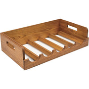 Whitecap Teak five wine bottle holder tray 60239