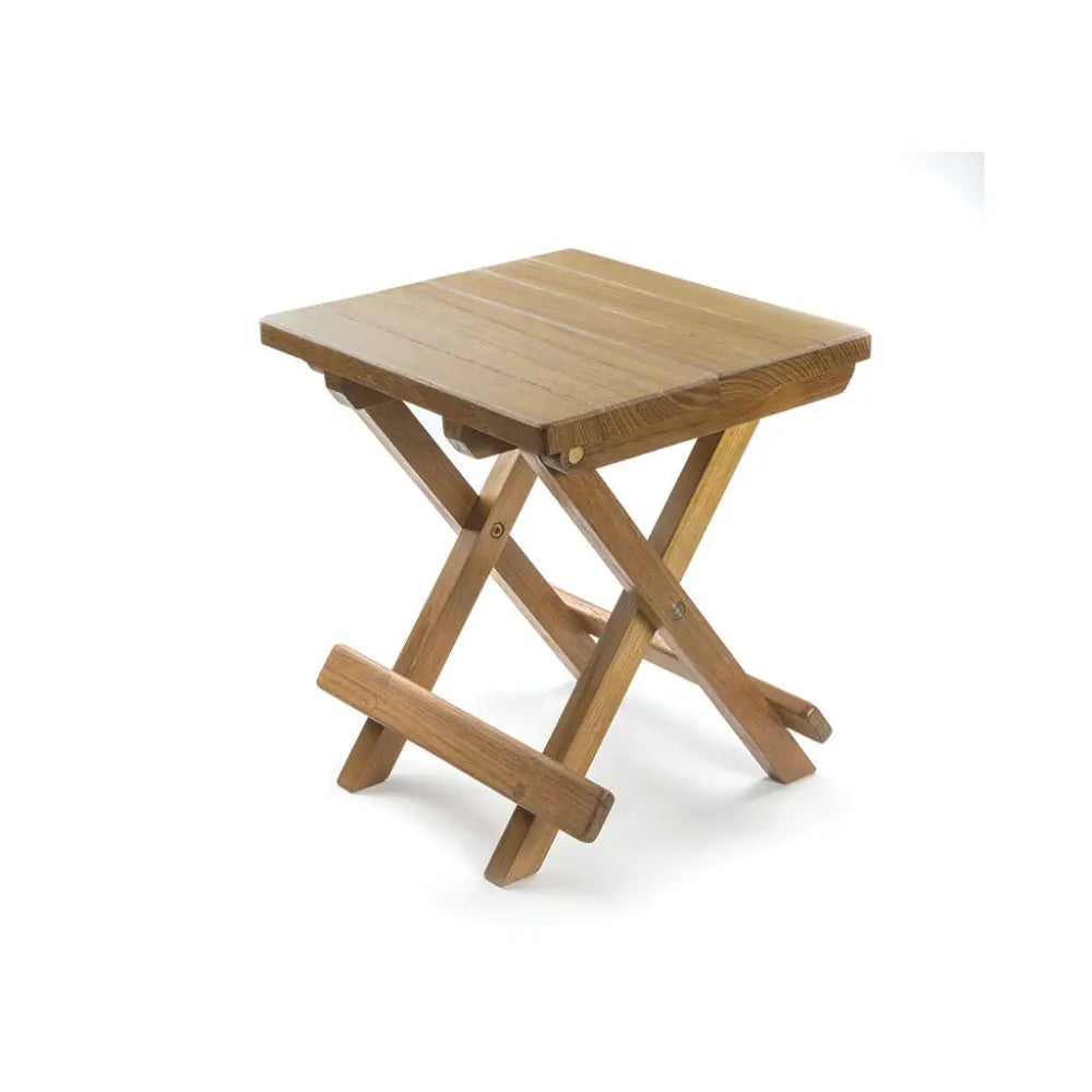 Whitecap Teak groove top foldaway table stool 60034