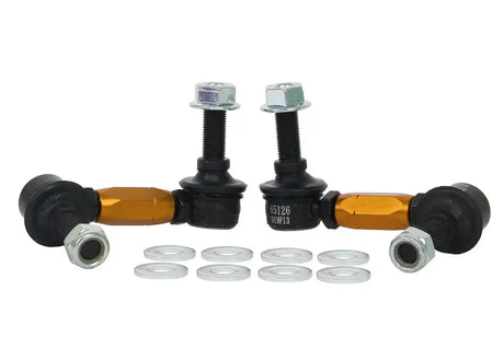 Whiteline 03+ Nissan 350z Z33 / 07-08 Infiniti G35 (Exc AWD) Fr Swaybar-Link Assy HD Adj Steel Ball 