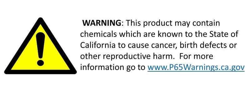 California Proposition 65 warning on Whiteline Plus sway bar mount for Pontiac G8 Chevy SS
