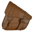 Willie & Max HD Softails, Yamaha Rd Stars, Kaw Vulcan 900, Suz C50 Swingarm Bag - Warm Brown - RV and Auto Parts