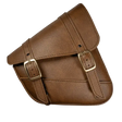 Willie & Max HD Sportsters, Custom Hard Tails Brass Monkey Swingarm Bag Dual Shock - Warm Brown - RV and Auto Parts