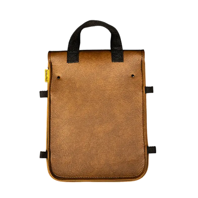 Willie & Max Universal Brass Monkey Sissy Bar Bag (8 in L x 10 in W x 4.5 in H) - Warm Brown - RV and Auto Parts