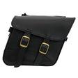 Willie & Max Universal Fit Brass Monkey Compact Slant Saddlebag Set (12inL x 9.5inH x 5.5inW)- Black - Willie & Max