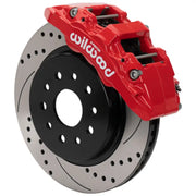 Wilwood 140-17274-DR Wilwood 07-18 Jeep Wrangler (JK) Aero6-DM Front Brake Kit - D&S - Red